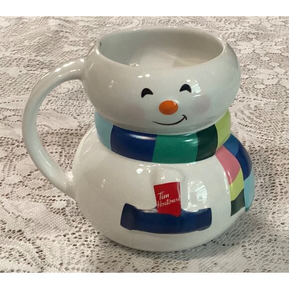 Tim Hortons Christmas 2023 Snowman Collectible Mug Coffee Cup Canada - Picture 1 of 9